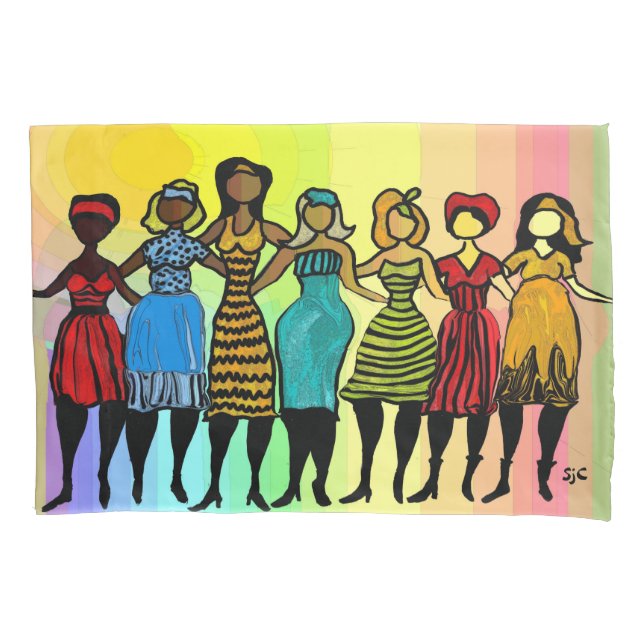 Fronha de almofada das irmãs (Frente)