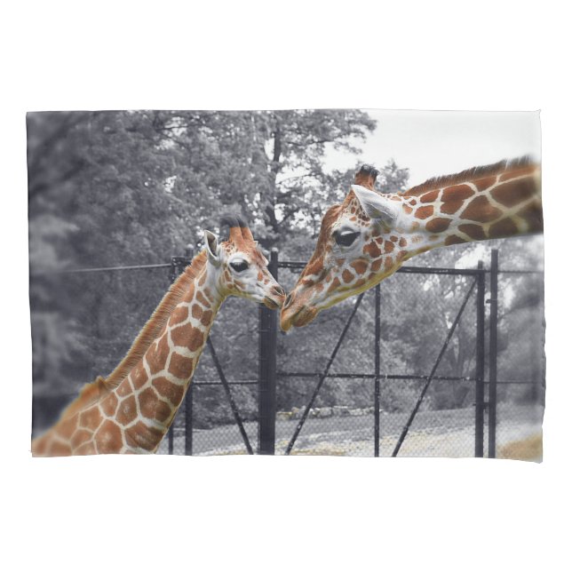 Fronha de almofada doce dos girafas (Frente)