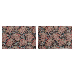 Fronha de almofada floral do fundo | do vintage