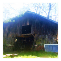 Front View, um Poster de celeiro rustico de 100 an