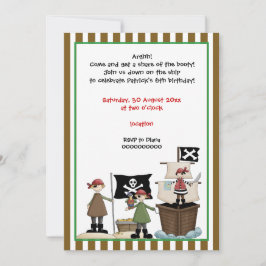 Fronteira convite de festas-castanha-pirata