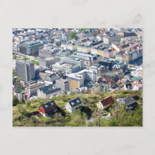Fronteira da cidade - Bergen do cartão postal sup