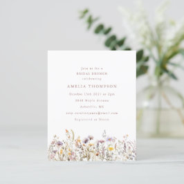 Fronteira de flores silvestres roxas orçamento par