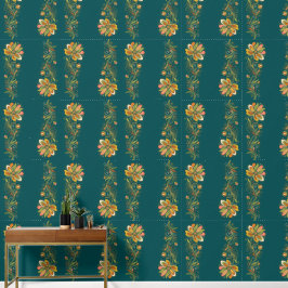 Fronteira de Gavinhas do Poder Floral Retro 1