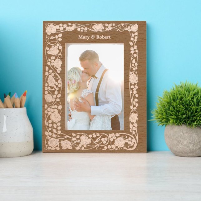 Fronteira de videira de rosa em estilo Art Nouveau (Criador carregado)