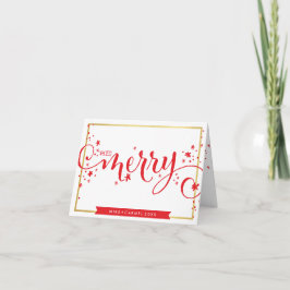 fronteira FELIZ de ouro cartões de natal