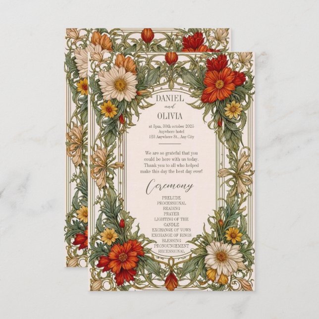 Fronteira Vitoriana de Ornamentados com Programas  (Frente/Verso)