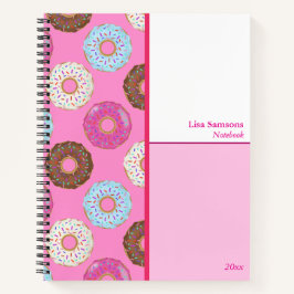 Frosted Doughnuts Custom Notebook 