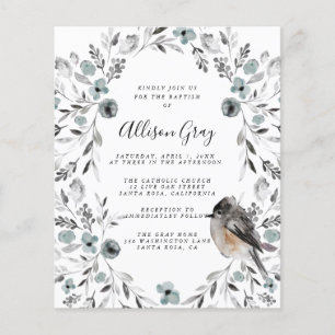 Frosty Floral Baptism   Orçamento Flyer