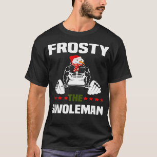 Frosty, o suéter de Natal Swoleman, Engraçado Sn