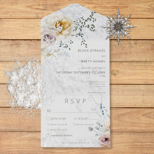 Frosty Winter Pastel Floral Modern Janto 3