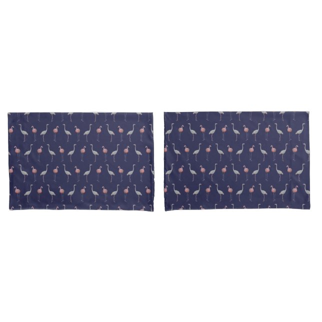 Frouxos de Flamingo (Azul Marinho/Azul Claro) (Frente - conjunto)