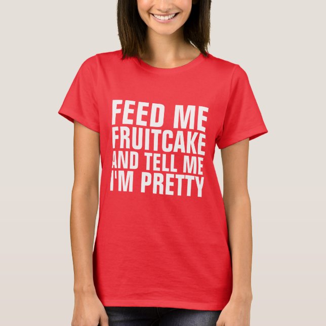 FRUITCAKE LADIES T-SHIRTS DE NATAL FUNNO (Frente)