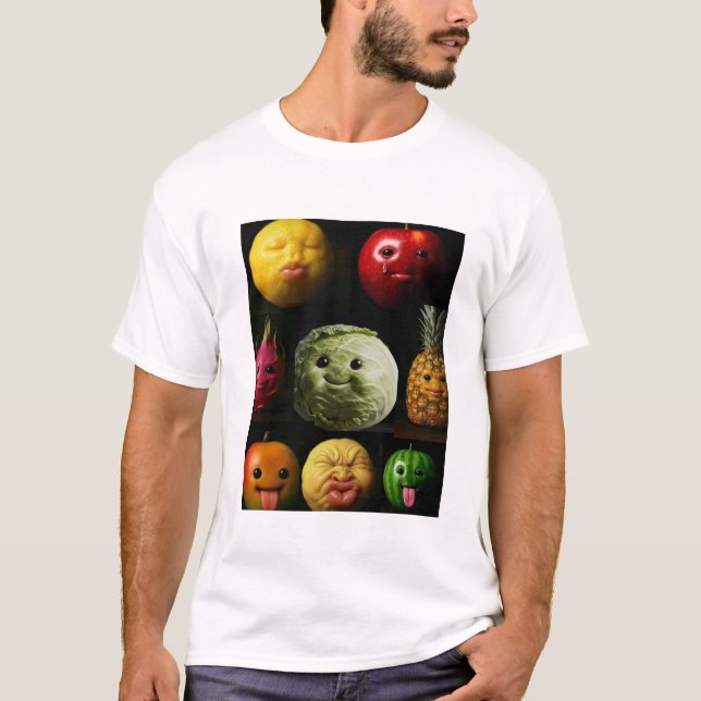Fruity Meme T-Shirt – Gen Z Funny Graphic Tee (Frente)