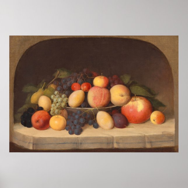 Fruta Ainda, Robert Duncanson Fine Art Poster (Frente)