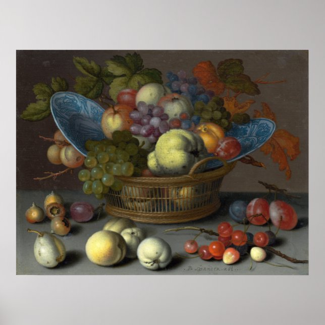 Fruta - Balthasar van der Ast Fine Art Poster (Frente)