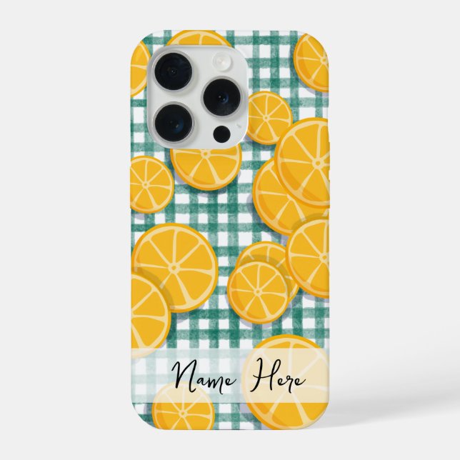 Fruta cítrica personalizada em telefone de gingado (Verso)
