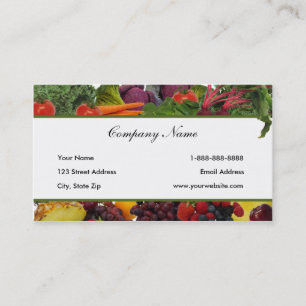 Fruta da beira - cartões de visitas vegetais