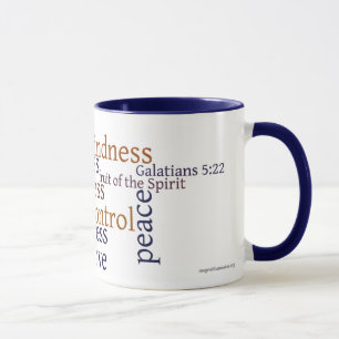 Fruta da caneca do espírito: 5:22 de Galatians -