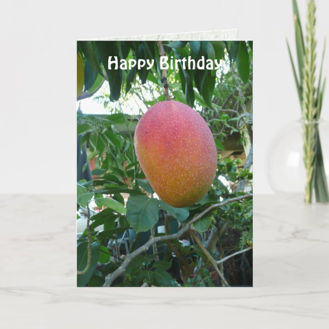 Fruta de aniversário personalizada da Modelo Ripe  (Frente)