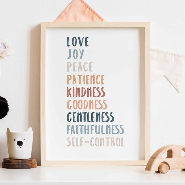 Fruta de aquarela de boho da poster espirituosa (Criador carregado)