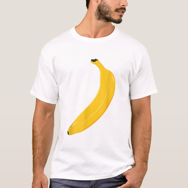 Fruta de Banana Engraçada Coupl de Camisa do Dia d (Frente)