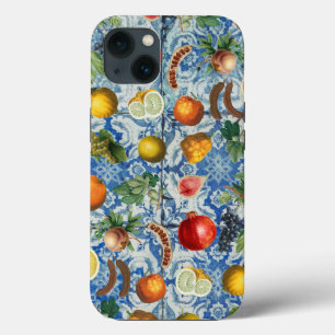 Fruta de Verão do Mediterrâneo e Mosaico Branco