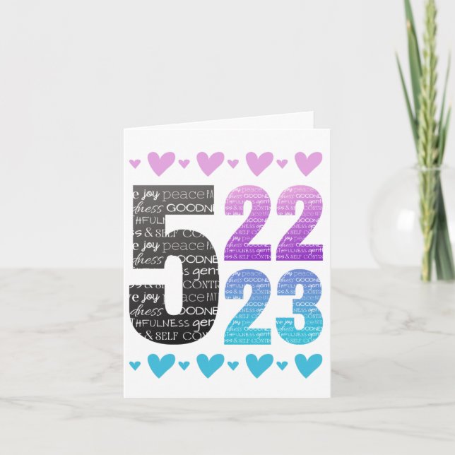 Fruta do Cartão de Saudação Espirituosa (Frente)