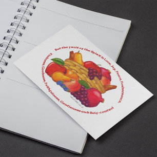 Fruta do cartão postal inspiracional espirituoso