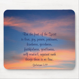 Fruta do céu do por do sol do espírito Mousepad
