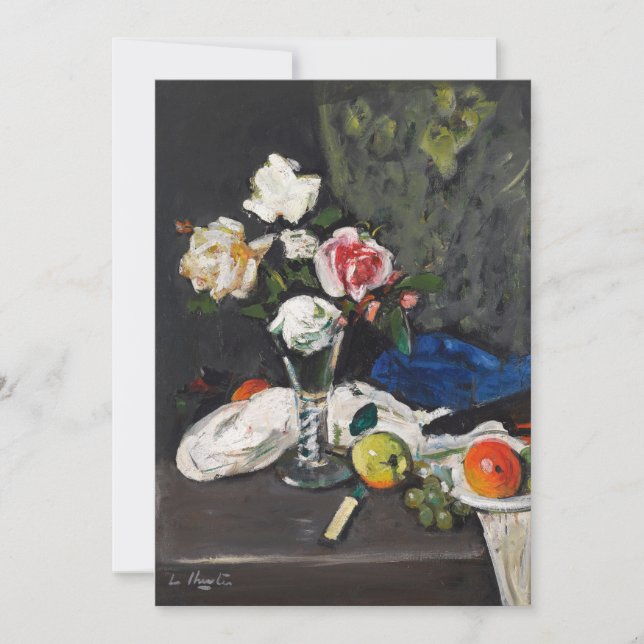 Fruta e Rosas de vida estática | George Leslie Hun (Frente)