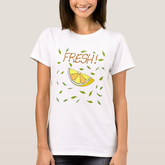 Fruta é verão Camiseta Minimalista Fofa (Frente)