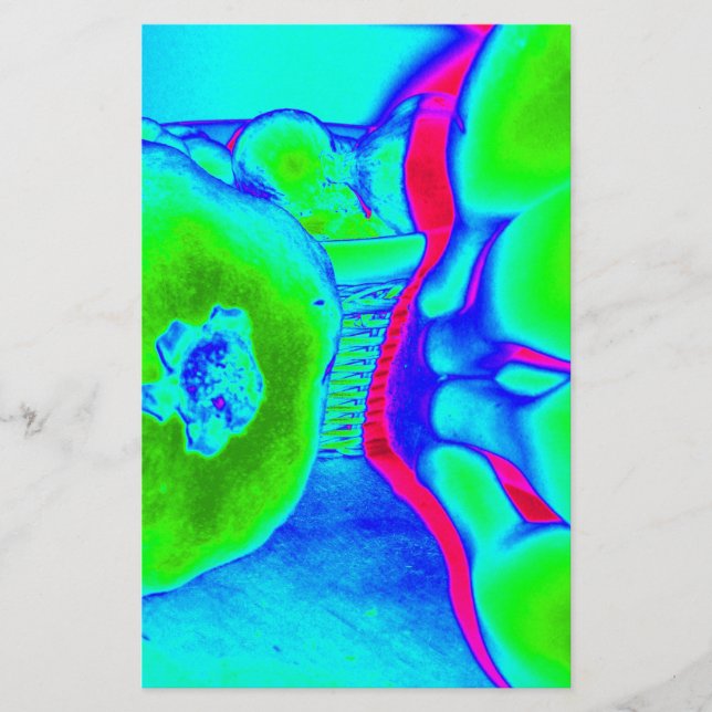 fruta fluorescente verde (Frente)