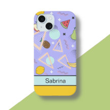 Fruta Memphis Padrão Roxo