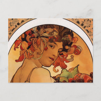 "Fruta" por cartão postal Alphonse Mucha