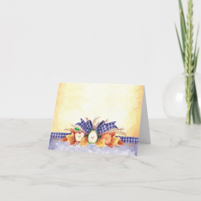 Frutas de outono - Cartão de Nota (Frente)