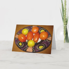 Frutas de outono - Cartão de Saudação Dobrado