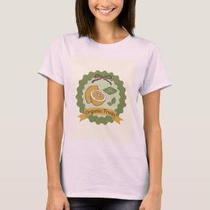 Frutas orgânicas de camisetas de camiseta para uso