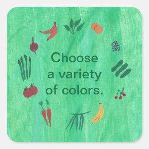 Frutas vegetais escolhem variedade de adesivos de 