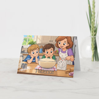 Fruto do Espírito: Cartão infantil da Paciência