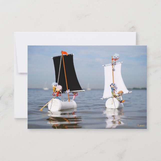 Fubby's op zee tegen plastic vervuiling. (Frente)