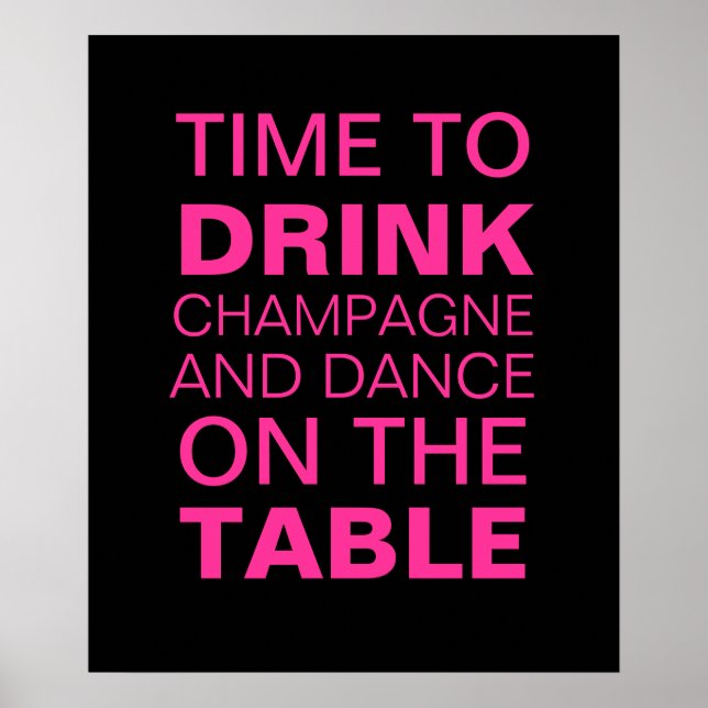 Fuchsia Champagne - Poster (Frente)