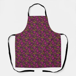 Fuchsia | Dancing Watercolor Daisies Apron