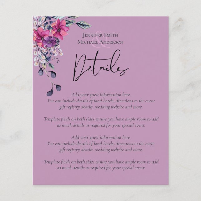 Fuchsia Dreams coordena sábio e cor-de-rosa profun (Frente)