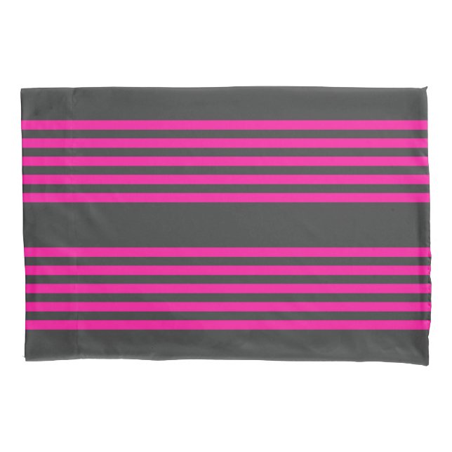 Fuchsia e carvão de cinco faixas (Frente)