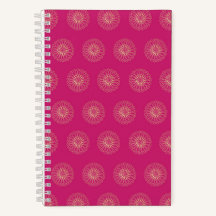 Fuchsia | Medalhões de Flor de Zinnia Dourada