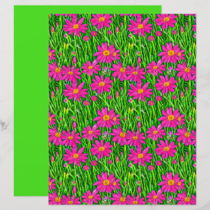 Fuchsia Rosa Flores Selvagens em Campo
