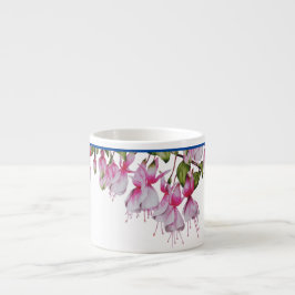 "Fuchsias Festivas" numa Caneca Espresso