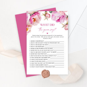 Fúcsia cor-de-rosa brilhante O que o noivo disse?