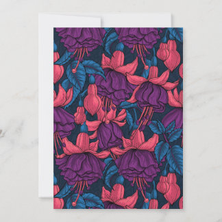 Fúcsia em azul e roxo